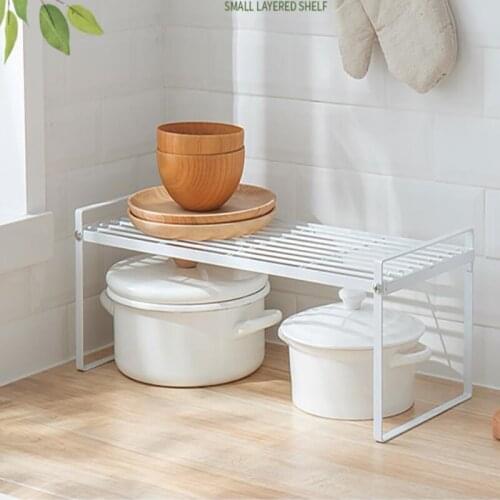 2 Layer Shelf Organizer Kitchen Accessories Storage Desk Spice Holder Dish Drying Rack Cabinet Under Sink Organizer