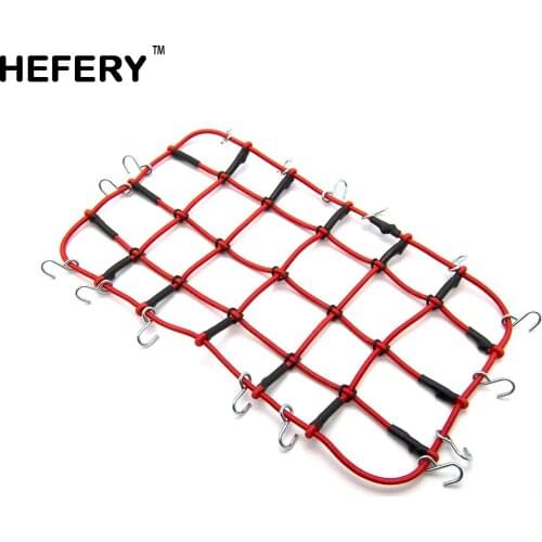 25*15cm Elastic Luggage Net with Hook for 1/10 1/8 RC Rock Crawler Axial SCX10 90046 Wraith Tamiya RC4WD D90 Traxxas TRX-4