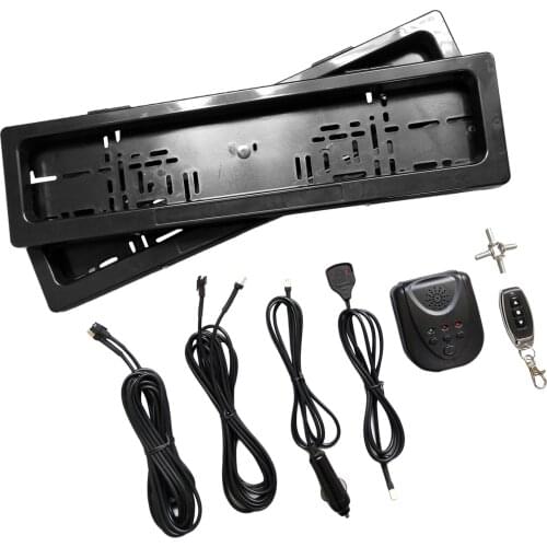 2x Front Rear Car Number Plate Holder Blinds Remote Control License Plate Frame, for Vehicles Car Truck Easy to Install