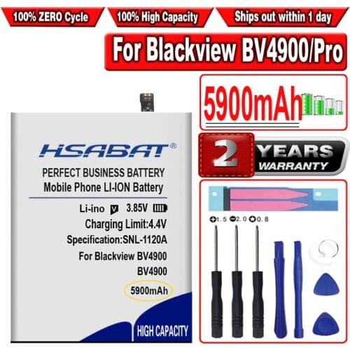 HSABAT 5800mAh Li616077HTT Battery for Blackview BV4900