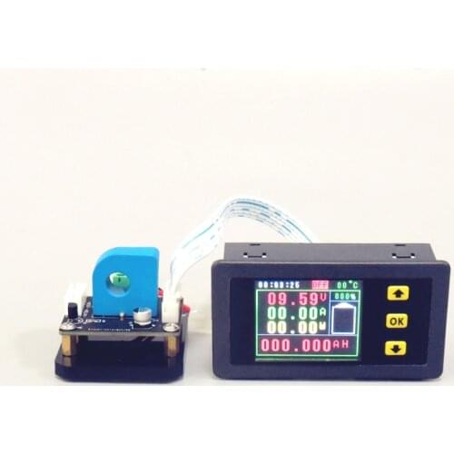 DC 120V 30.00A Hall Coil Voltmeter Voltage Current Meter digital ammeter Battery Coulomb capacity power meter For Car solar