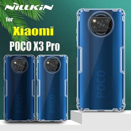 For Xiaomi POCO X3 Pro Case Casing Nillkin 0.6mm Thin Clear Transparent Silicone Soft Phone Back Cover on POCO X3 Pro Capa Funda