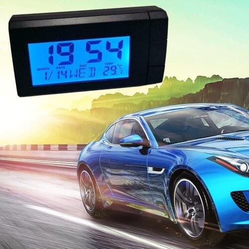 Car Clock Auto Car Truck Dashboard Time Vehicle Electronic Clock Digital Accessories Digital Temperature Mini Clock Car U1A7