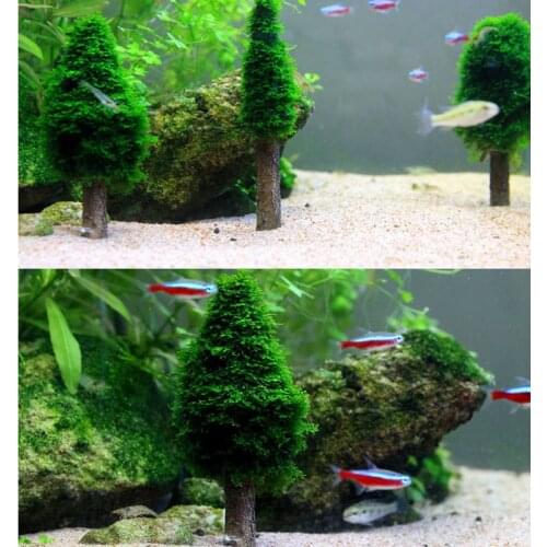 Simulation Tree Plant Grow Aquarium Fish Tank Waterscape Grass Moss Design Shape Landscape Decor New Decoration Supplies