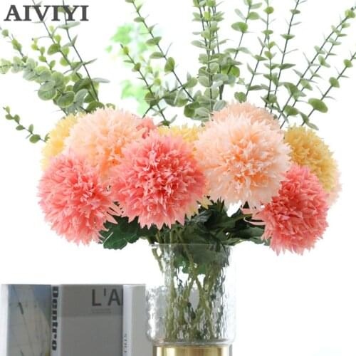 Big Marigolds Chrysanthemum Artificial silk Flowers flores fall home wedding DIY decorations fake plants branch wreath fleur