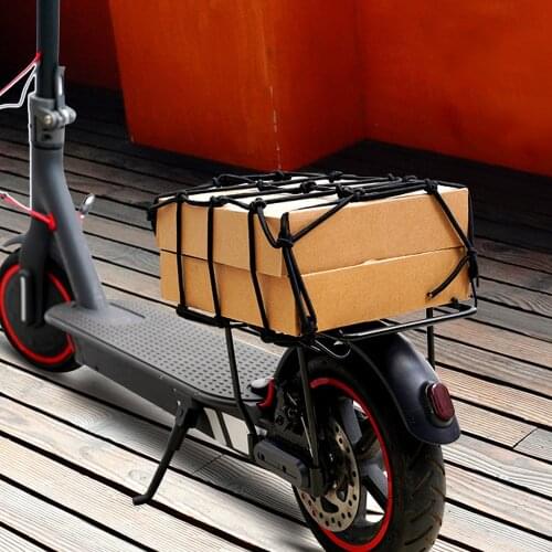 Bungee Cargo Net Pocket Gear Luggage Netting Mesh Pocket Helmet Net Pocket Baggage Elastic Net Bag for Bike Motorcycle Scooter