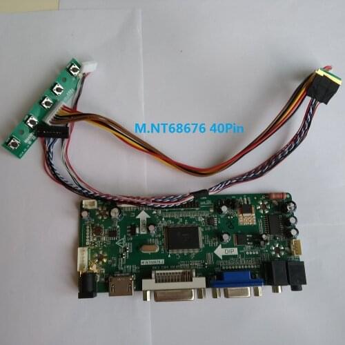 Kit For LP140WH2-TLS1 Audio card DIY 40pin LVDS 1366*768 Controller board Screen Monitor LED LCD HDMI VGA 14" DVI Panel
