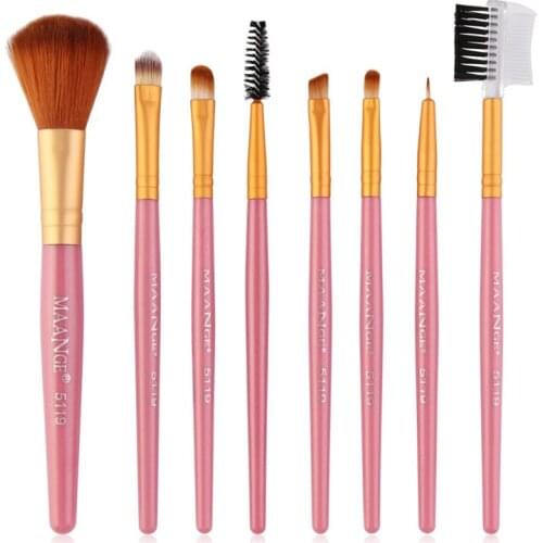 2019 Hot 8pcs Professional Makeup Brushes Blusher Eye Shadow Brushes Set Kit Tools Cosmetic Pincel pinceaux Maquiagem
