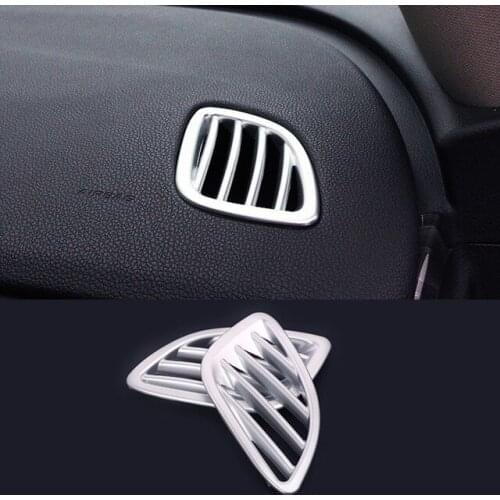 Matte Car Front Small Air Outlet Cover ABS 2013 2014 2015 2016 2017 Trim Shell Car Styling 2pcs for Buick Encore Opel Mokka