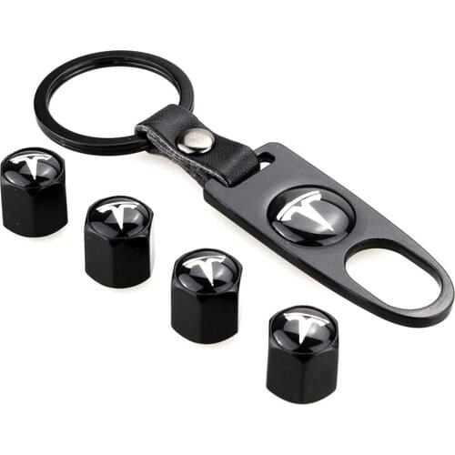 Newly 2019 car Tire valve valve cap valve core cover Logo Styling Wheel Valve Mouth Accessories for Tesla Model S Model X Model3