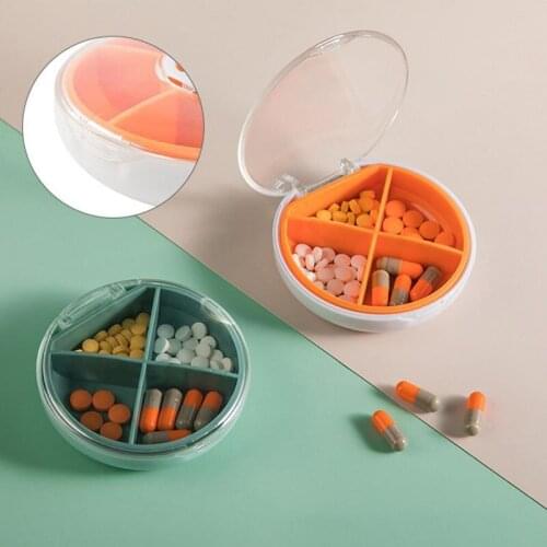 Portable Pill Cutter Splitter Divide Storage Medicine Cut Compartment Box Holder Travel Pill Case Medicine Drugs Pill Container
