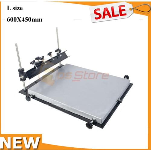 Manual Solder Paste Printer PCB SMT Stencil Printer L Size 600x450mm Silk Printing Machine
