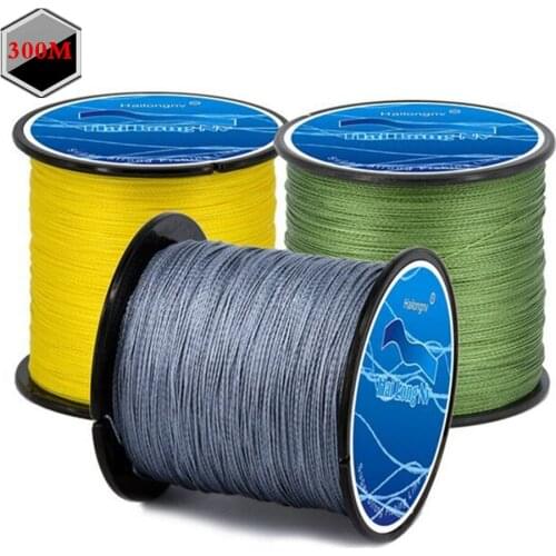 Fishing Line 300M PE Multifilament Braided Fish Line 4 Strands 8lb 80lb Carp Fishing Rope Cord fishing tackle Tresse