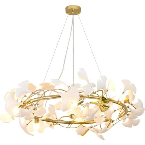 Light luxury postmodern villa all copper living room lighting designer creative ceramic penthouse clothing store restaurant