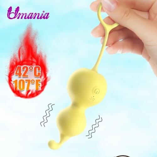 Vaginal Tighten Exercise Kegel Balls Shrink Pelvic Floor Muscle Smart Heating Massage Vibrating Eggs Clitoris Stimulate Vibrator