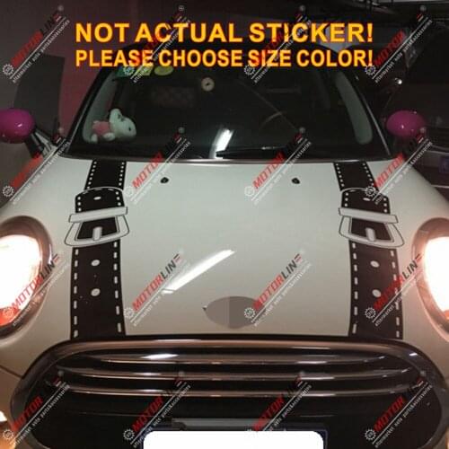 Belt Funny Style Hood Car Decal Sticker Vinyl Fit for Mini Cooper etc pick color