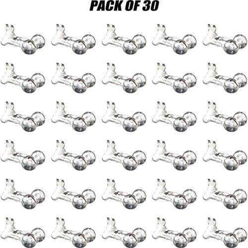 30pcs Fishing Bells Fishing Rod Alarm Dual Alert Bells Bite Alarm Rings Carp Fishing Swinger AlertFind ers Accessories For Pesca