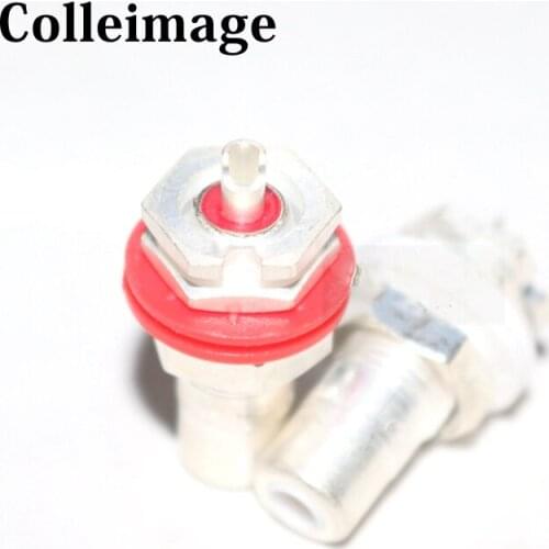 Colleimage 4Pcs CMC-826-AG CMC RCA Audio Female socket Connector Silver Plated for DIY amp