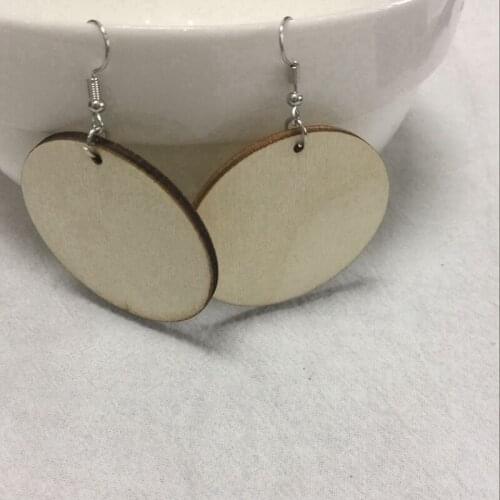 5 pairs wood earring circles pendant laser cut wood earrings