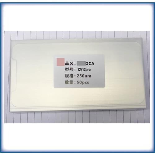 50pcs / lot OCA 250um optical clear glue for iPhone 12 Pro Max Mini mobile phone LCD repair
