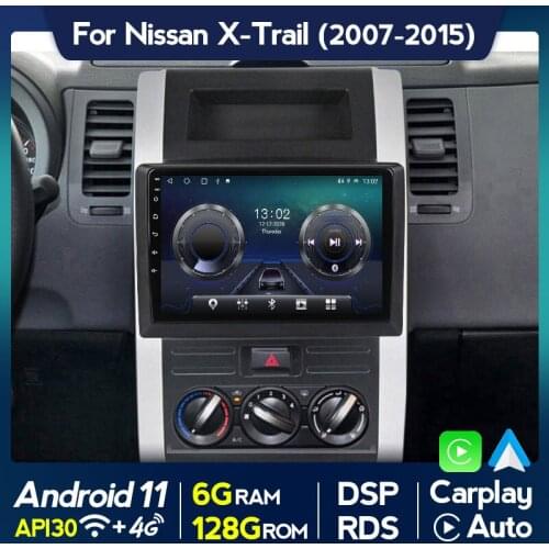 6G+128G Android 11 Car Radio For Nissan X trail T31 2007-2013 2014 2015 Qashqai 2 din Video Player Navigation GPS Head Unit Wifi