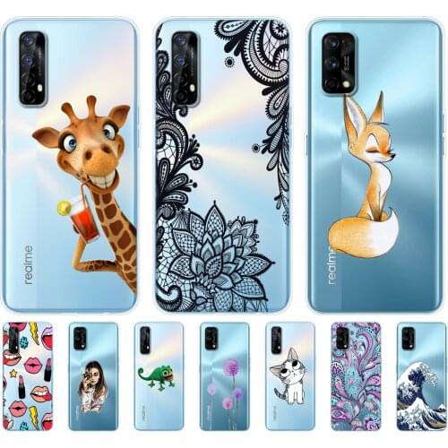 For Realme 7 Case For OPPO Realme 7 Pro Cover Shockproof Soft Silicon TPU Phone Back For Realme7 7Pro Bumper Coque Capa Funda