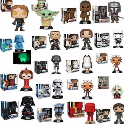 Funko Star Wars Darth Vader Chewbacca The Mandalorian Action Figure Collection Limited Edition Model Toys for Children Gift