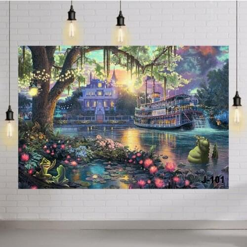 Palace Photography Background Fairy Tale Prince Princess Happiness Frog Castle Photography Background Studio Props