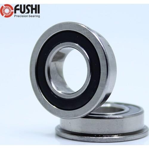 F693-2RS Bearing 3x8x4mm ( 10 PCS ) ABEC-1 Miniature Flanged F693RS Ball Bearings RF-830DD