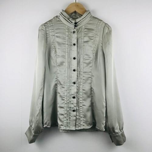 JianChaGuan Satin Blouses