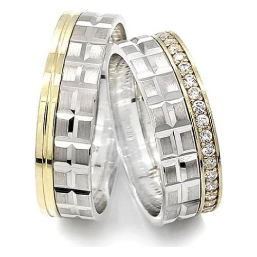 Couple Wedding Ring Sterling Silver 925 Woman And Man Luxury Jewelry Bands Engagement Anniversary Anatolian Civilization Models