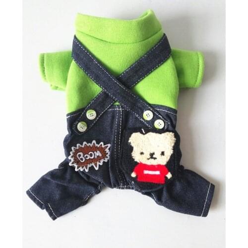 Traumdeutung Small Dogs Jumpsuit Overalls Jeans Winter Costume Dog Clothes For Pets Costume Costumes Cats Coats ubranka dla psa