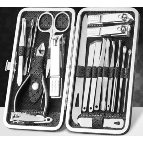 Nail Clippers Manicure Tools Nail Cutter Pedicure Scissors Tool Stainless Steel Eagle Hook Grooming kit Portable