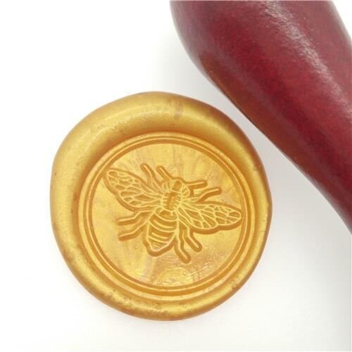 Brass Sealing Wax Stamp Bee Designs Wax Stamp for Sealing Envelopes Homemade for DIY stamp decoration