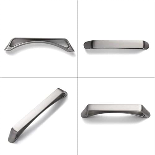 Brushed Nickel Ladder-shaped Arched Cabinet Handles Cupboard Pulls Drawer Handles Dresser Knobs for Furniture Handle Hardware