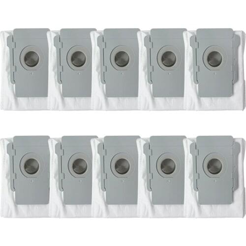 10 Pcs For Irobot Roomba I7 I7+ Plus E5 E6 Robot Vacuum Cleaner Dust Bag Filter Bags Robotic Vacuum Cleaner Bag Accessories