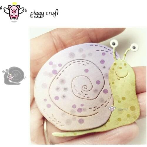 Piggy Craft metal cutting dies cut die mold Snail decoration Scrapbook paper craft knife mould blade punch stencils dies