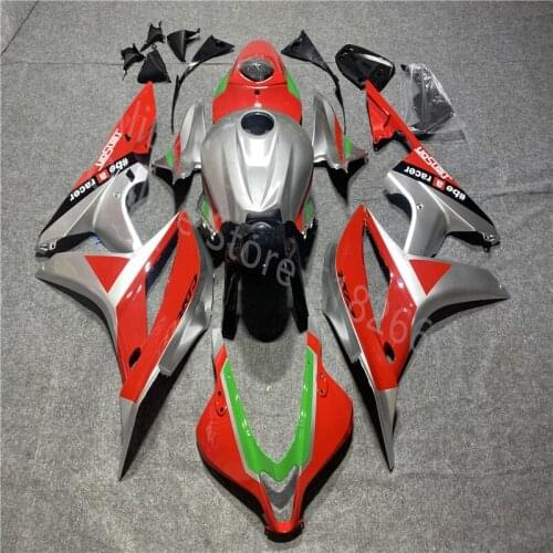 Fit motorcycle body kit for honda CBR 600 RR 2007 2008 CBR600RR 07 08 silver red black motorcycle Fairing Injection mold