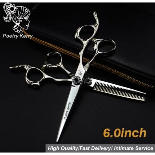 6 inch "Professional hair Barber scissors set straight scissors and Thinning Scissors hair care & styling