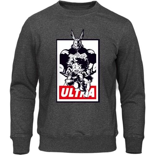 Autumn Pullover My Hero Academia All Might Midoriya Izuku Hoodies For Men Leisure Boku no Hero Anime Novelty Man Sweatshirts