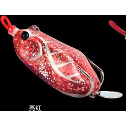 Reflect shinning material draw attention Hollow Frog Soft Lure Topwater Bass Baits 6cm/14g Musky Fishing Tackle