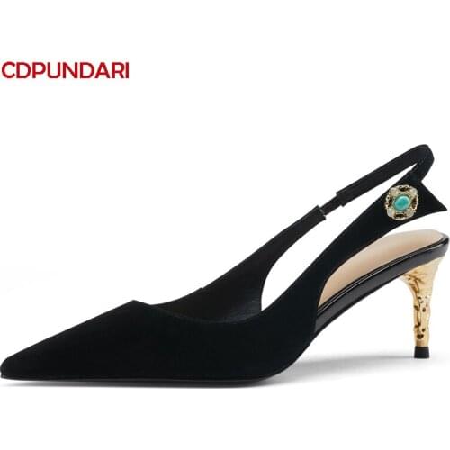 Sexy Stiletto Genuine Leather High Heels Sandals Women Summer Party Shoes Ladies Sandales Femmes 2021 Sandalias Mujer