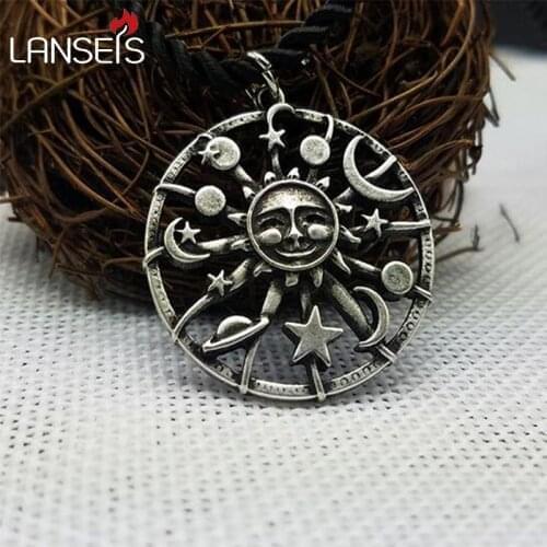 10pcs Ancient Slavic Amulet pendant sun and star talisman necklace lucky jewelry women necklace men
