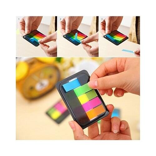 Translucent Fluorescent Sticker Bookmark Marker Memo Flags Index Pads Paper Tab Sticky Notes Kids Teacher Gifts