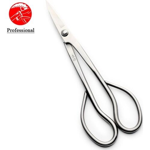 Professional grade 180 mm long handle scissors 4Cr13MoV Alloy Steel bonsai tools from TianBonsai