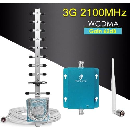 Repeater 3G 2100mhz Mobile Signal Booster WCDMA 3g Repeater Cellular Amplifier Signal Booster For Cellphone Band 1 3G Repeater