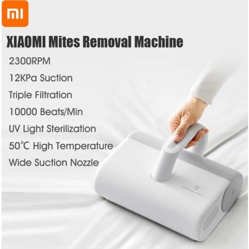 Xiaomi Mijia Mite Removal Vacuum Cleaner Handheld 12000Pa Anti-dust Mites Remover Instrument Cleaning Machine For Housework