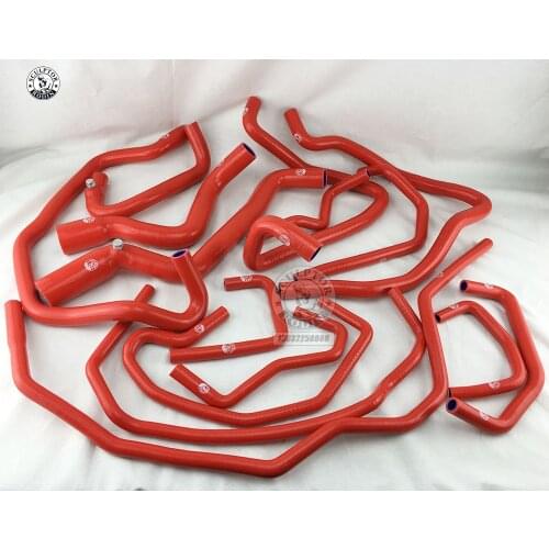 COOLANT SILICONE RADIATOR HOSE FOR RENAULT 5GT R5 TURBO 85-91 (15pcs) RED/BLUE/BLACK