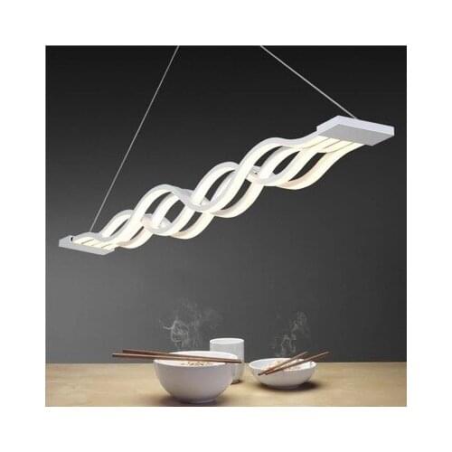 Wave design modern dinning room Studyroom pendant light , led lighting AC 85-260V 80W kitchen pendant lamp luminaire bar ZM1029