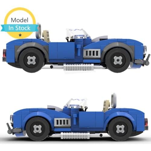 MOC super product mini Speed Racing racing car AC Cobra Car Building Block Model Kids DIY Educational Game Childrens Toys Gifts
